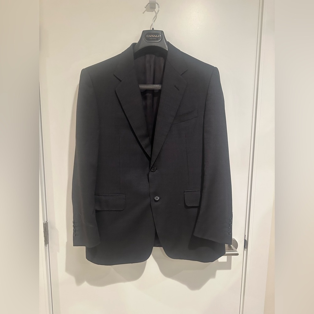Canali Charcoal Gray Men's Suit Size 50